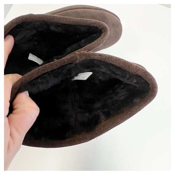 EMU Australia Spindle Lo Chocolate Brown Suede/Merino Wool Boots - Picture 9 of 10